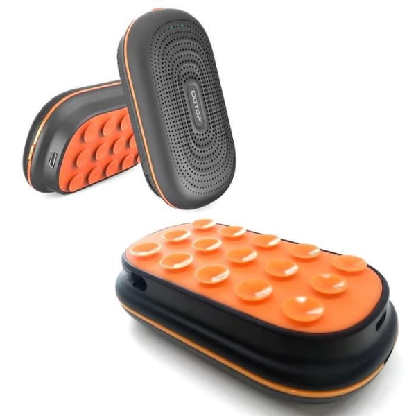 Bärbar Bluetooth-högtalare + 3000mAh nödbatteriladdare + sugkopp - GULD
