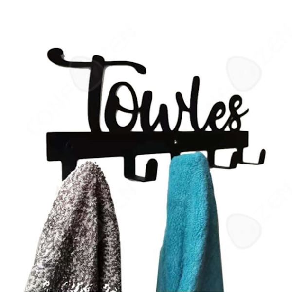 CONFO® Kroge til tøj række håndklæde kreativ frakker håndklædeholdere TOWLES i smedet jern række med 5 krog