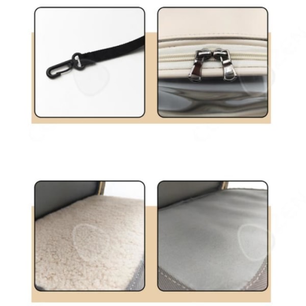 CONFO® Pet Axelväska Bärbar hundväska Andas Mesh Transparent synlig kattväska