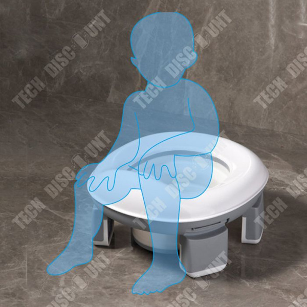 TD® Bassin de lit Toilette portative Toilette mobile d'urgence Toilette pliante pour børn