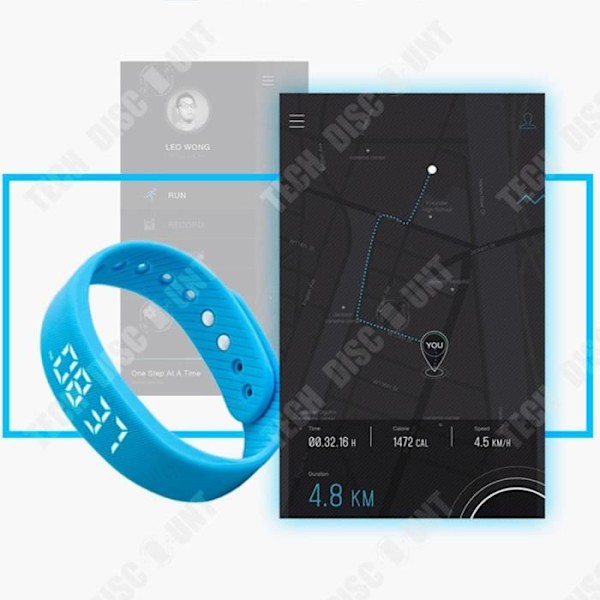 TD® Smart sportsarmbånd USB-opladning Højfølsom sensor Justerbart design Multifunktionel vandtæt ur