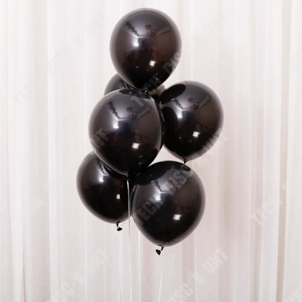 TD® 100 Svarta ballonger 27 cm - Dekorativa ballonger för födelsedagar, bröllop, evenemang, fester...-Baudruche ballonger