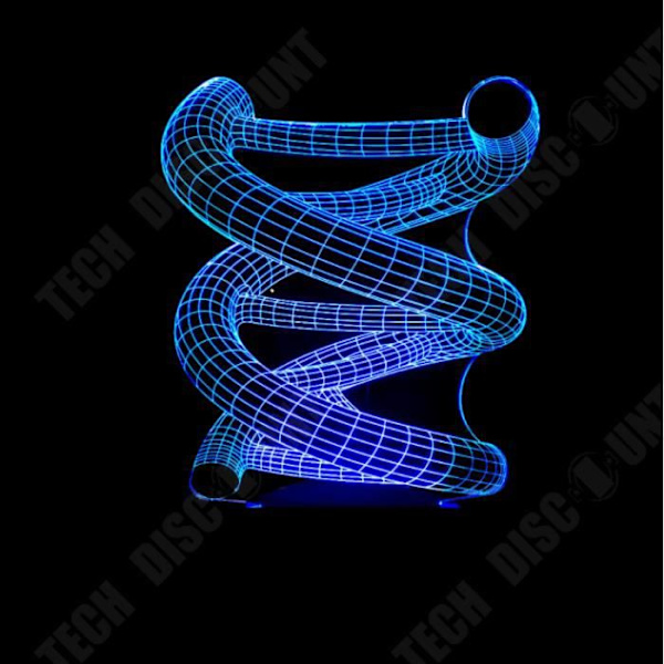 TD® -Nattelys 3D 3D Visual Pære Illusion D'Optik Farverig Sød Bordlampe Lille USB