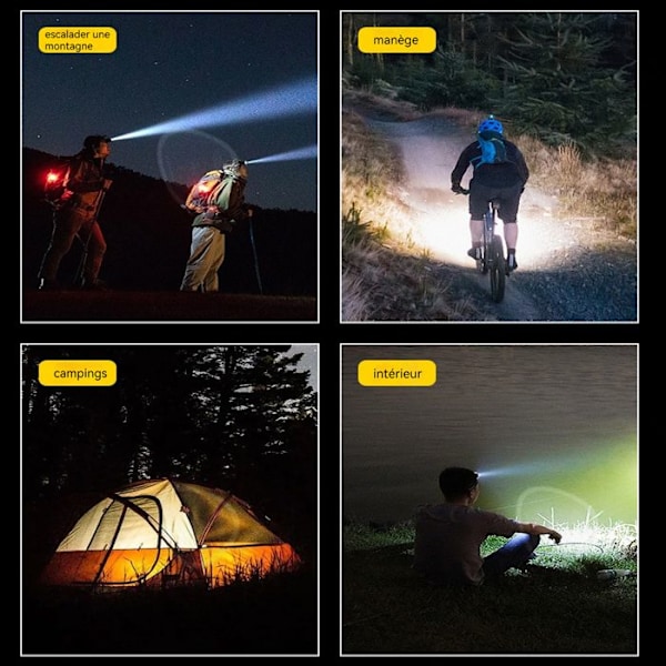 C Cykellys 2,9 x 8 cm 350 lumen fremhæve advarselslampen for forlygter intelligent gestusdetektion