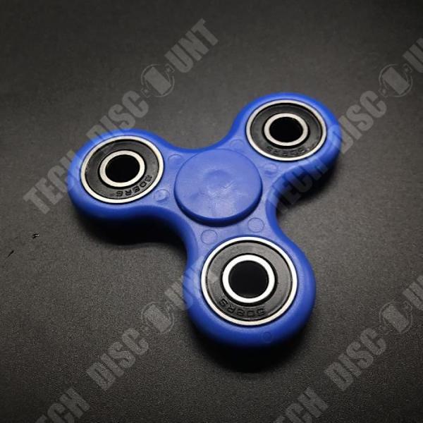 TD® Fidget Spinner Toy - Hand Spinner- Tri-Spinner med keramiska pärlor- Anti-stress och ångestleksak. Blå