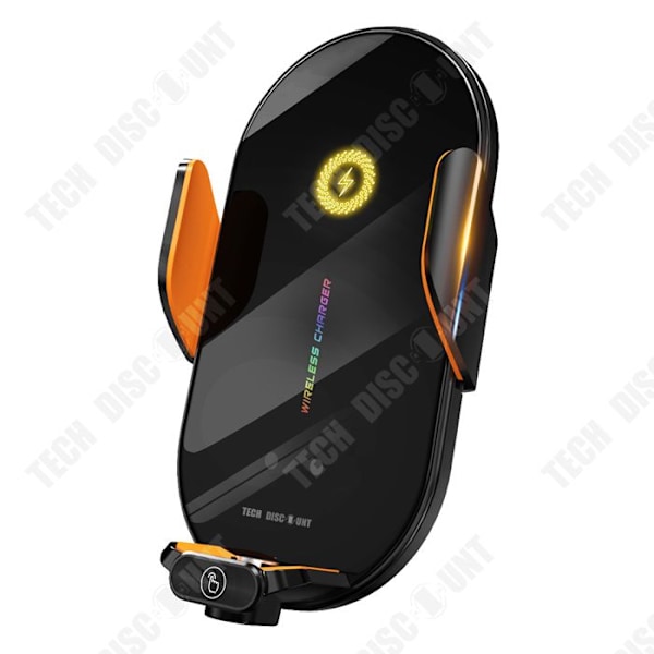 TD® Öppna och stäng Biltelefonhållare Trådlöst laddningsfäste Smart Sensor Navigation Bracket
