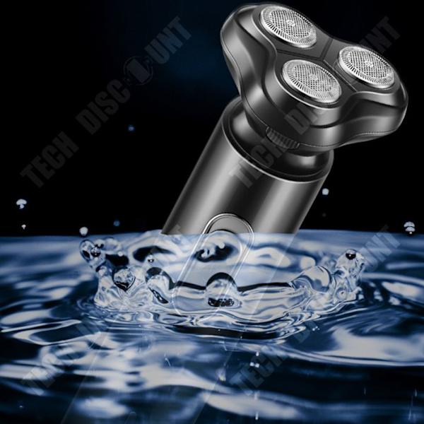 TD® Helautomatisk multifunktionell rakapparat elektrisk rakapparat tvätt uppladdningsbar smart skäggkniv svart man present