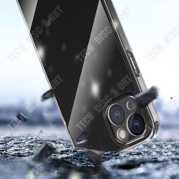 TD® Sopii iPhone 14:lle läpinäkyvä TPU-akryyli kaksiosainen älypuhelimen kotelo, sisäinen putoamissuoja, suojakuori