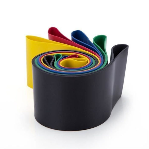 Resistance Band Set (5) - Loop Fitness Elastic Band - Bodybuilding Pilates Squat Sport Flerfärgad