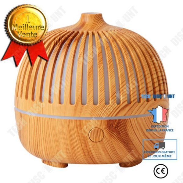TD® Ancient Rhyme Wood Grain Aroma Diffuser USB Laddning Ultra Essential Oil Mute Aroma Diffuser Luftfuktare