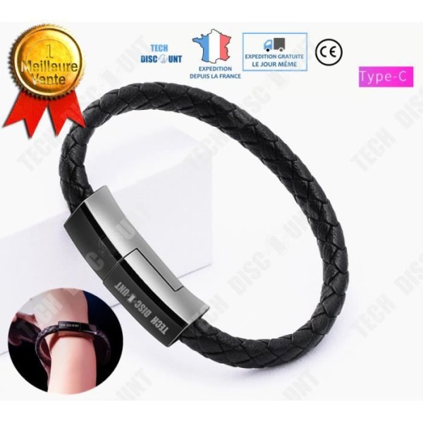 TD® Datakabel til Iphone mobiltelefon armbånd oplader Type C strømledning til mode håndled til Micro USB