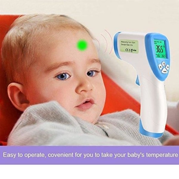 Babytermometertermometer för barn/vuxna/föremålsyta, beröringsfri digital infraröd panntermometer