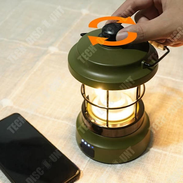 TD® Outdoor campinglampa multifunktionell steglös dimbar bärbar lampa med tre ljuskällor campinglampa
