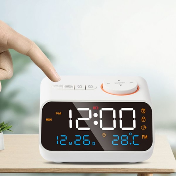 Smart vækkeur - TD® - Model TD® - Temperatur og fugtighed - Justerbar skærm - Moderne design
