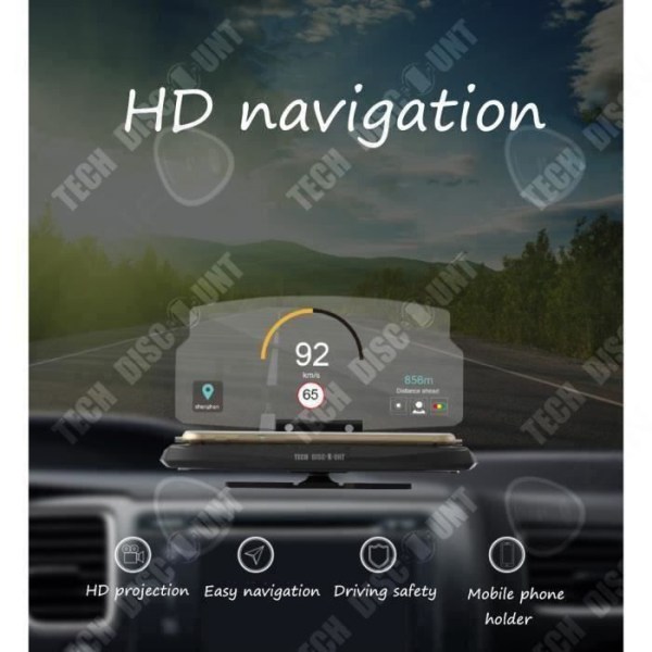 CONFO® støtte telefon projektionsautomatisk GPS retning display dashboard biltilbehør smartphone montering navi