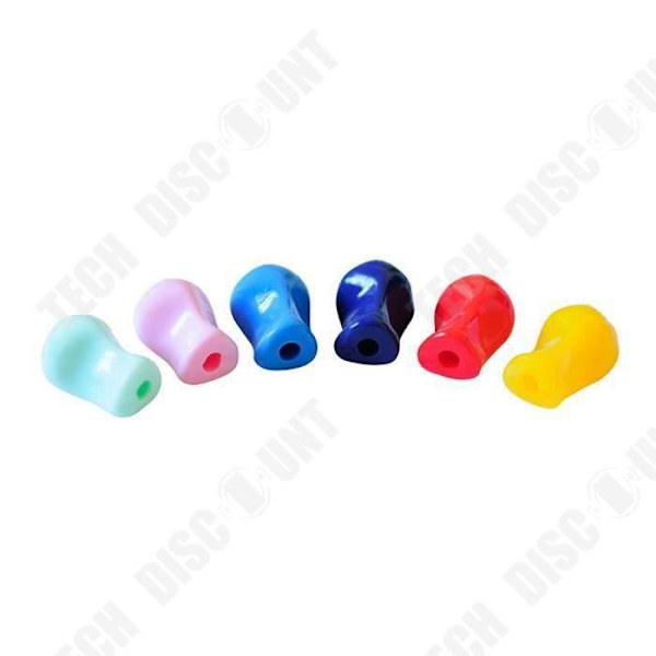 TD® Pencil Grips - 6 delar sortiment -Ergonomisk skrivhjälp för höger- och vänsterhänta användare -För att skriva