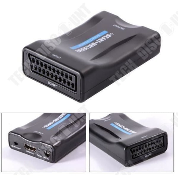 HDMI till SCART-omvandlare - TD-uttag - HD 1080p - Plug and Play - Bred kompatibilitet