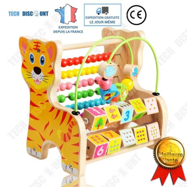 TD® Toy Barn Bebis Lekfull Lärande Roliga Utvecklingsspel Gåva Kreativ Utbildning Lärande siffror Räkna Trä S