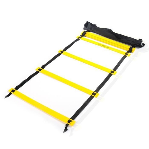 TD® 8-stegs 4M Agility Ladder Koordinationsstege för snabbfotboll Sport Fotboll Fitness Fotträning, gul+svart