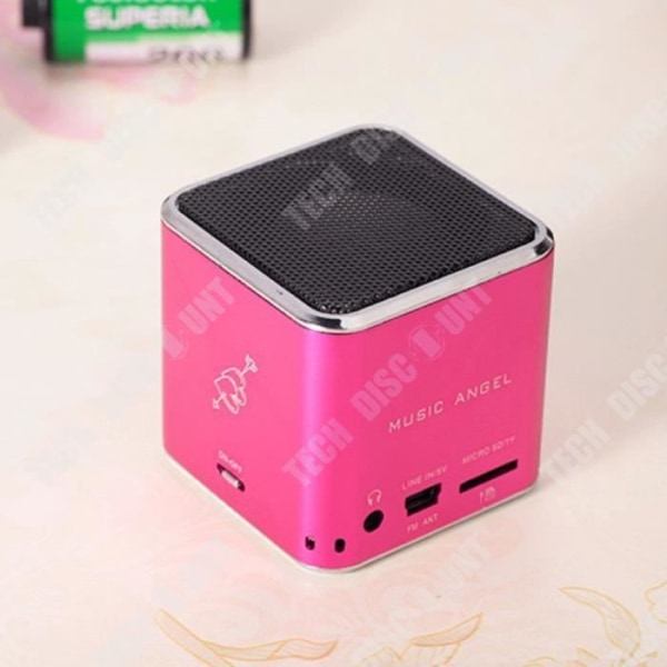 TD® Rubik's Cube Bluetooth-högtalare MP3-dator Digital högtalare Mini Bärbart kort Ljud Kreativ Present Röd