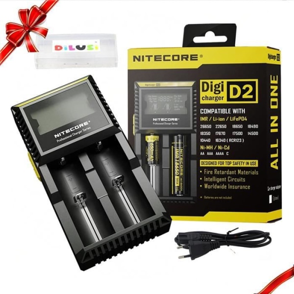 Nitecore Intelli chargeur D2 2016 latausasemat