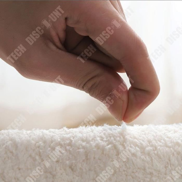 TD® Imitation cashmere tæppe ensfarvet abstrakt tykkere stue gulvtæppe hjem let at rengøre sofa betræk