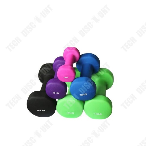 TD® Miljöskydd för män Hantel Hem Fitness Equipment-Color Mix 1kg*2