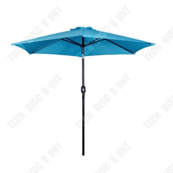 TD® parasol lige mørkegrøn stor parasol anti-UV beskyttelse mod sol udendørs møbler enkel brug solid gave