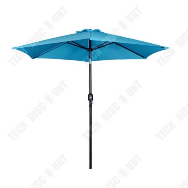 TD® rakt parasoll mörkgrönt stort paraply anti UV-skydd mot sol utemöbler enkel användning solid present
