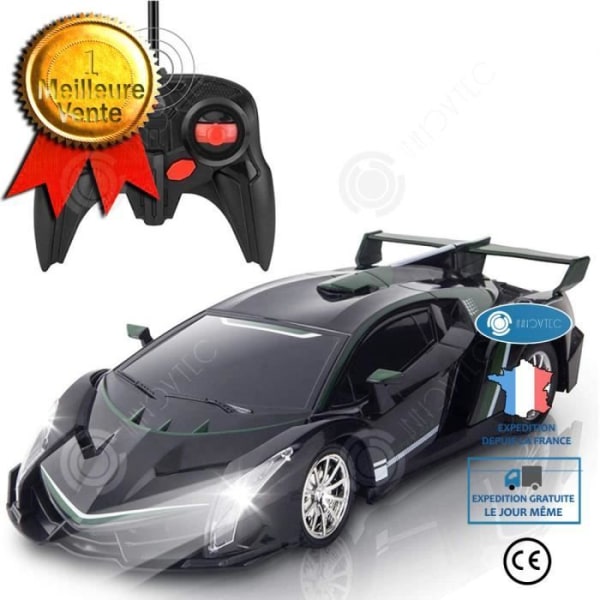 INN® barnfjärrstyrd bil 1/16 pojke leksaksbil ljus drift racing trådlös fjärrkontroll bilracing för barn