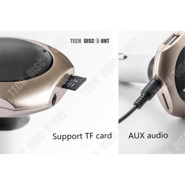 TD® Bluetooth-lähetin auto televisioon fm optiseen auto tv kuulokkeille kaksois usb-portti vaaleanpunakulta edistynyt äänenjakelu
