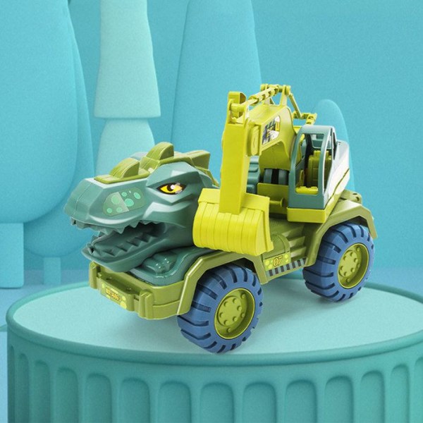 TD® leksaksbil för barn 41X16,5X25cm Slitstark roterande grävmaskin