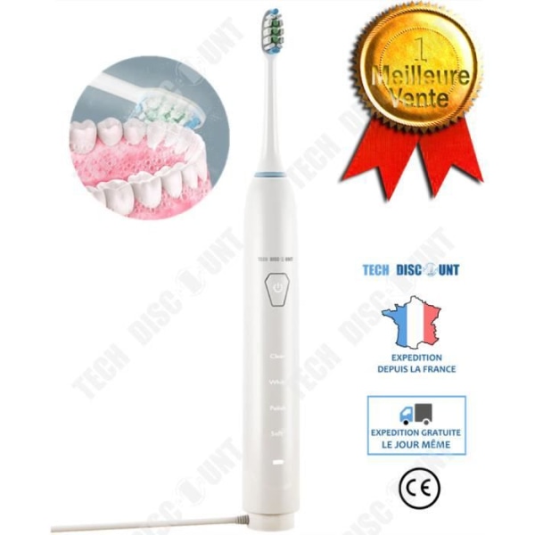 TD® elektrisk tandborste Vuxen Automatisk Mjuka Resor Uppladdningsbar Barn Flicka Pojke Sonic Vibrerande Ergonomisk Man