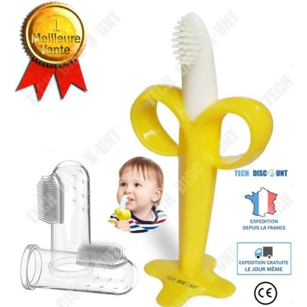 TD® banantandborste baby barn reser molar stick flicka pojke 3 år sensorisk pedagogisk inlärning ergonomiska uppvaknande lekar