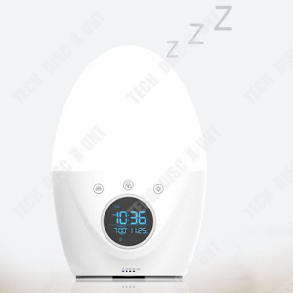 TD® Nattlampe til børn vækkeurs lanterne atmosfære lys ur vækkeur lys elektronisk digital ur