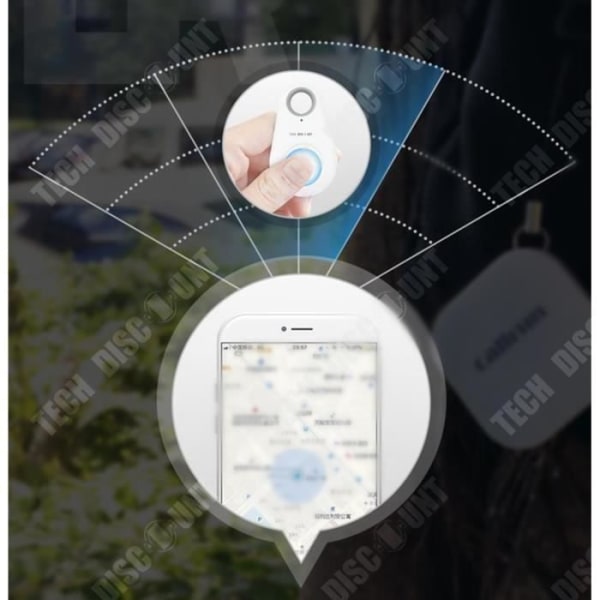 TD® Wireless Car Anti Lost Key Finder Tracer Mobiltelefon Key Finder Smart Smartphone Android Ap