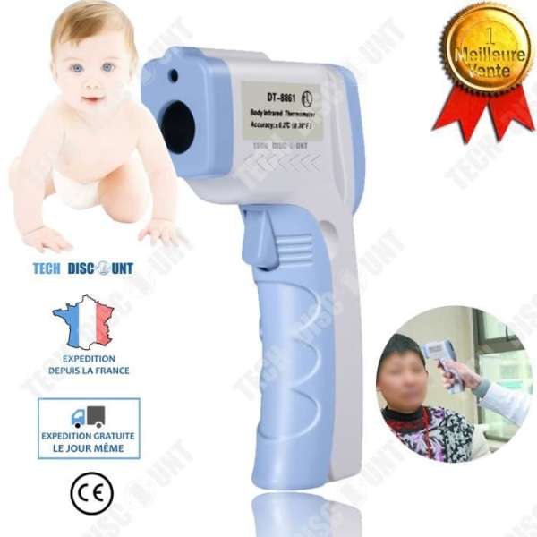 TD® Infrarød Termometer til Baby Kroppen Uden Kontakt Laser Stort Måleområde Høj Præcision Automatisk Digitalt Front LCD Skærm