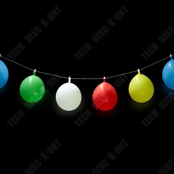TD® Set med 30 stycken lysande LED-ballonger - Flerfärgad dekorativ ballong för bröllop - Födelsedagsfest kväll