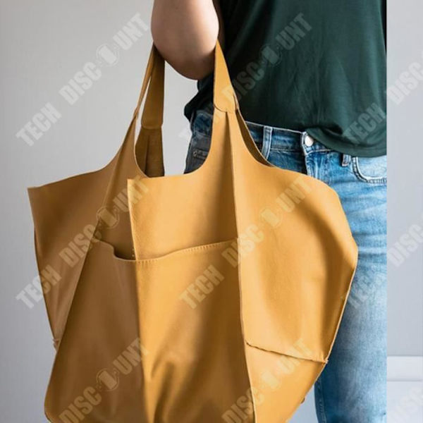 TD® Fashion hink typ tote kvinnor ryggsäck ny retro enkel stor väska mjukt läder stor kapacitet enkel axel bärbar