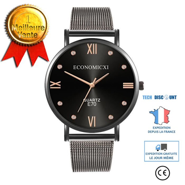 Mode Fresh Business Trend Enkel Mesh Bälte Watch Herr Casual Watch Quartz Watch