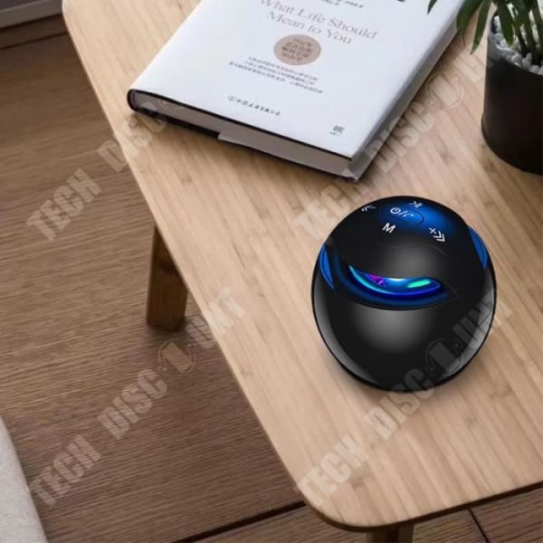 Bluetooth-højtaler - TD® - CL6306 - Sort - Bærbar højtaler - Indbygget subwoofer Svart