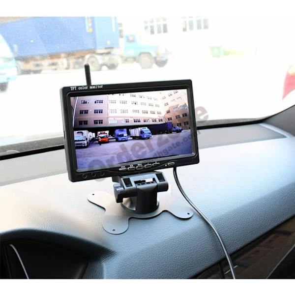 Uusi Langaton Taustakamera 7 Tuuman HD LCD Näyttö + Säänkestävä Autokamera Kuorma-autolle, Mattamalle, Bussille, Vetovaunulle + Sytytin