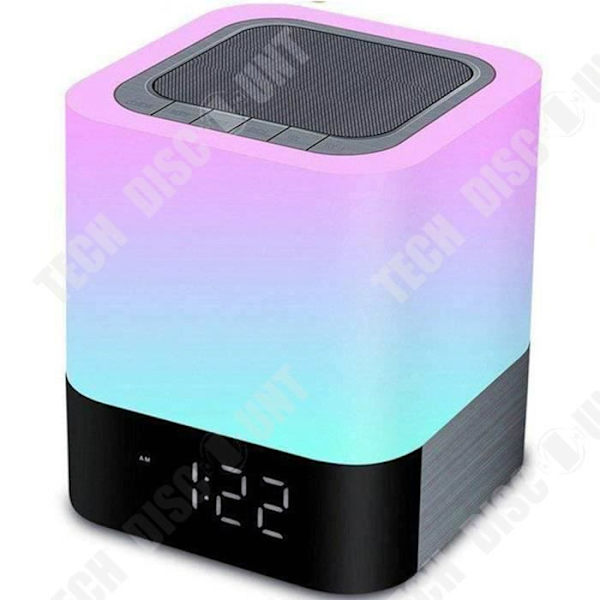 TD® Multifunktions kreativ ljud-bluetooth-belysning med display väckarklocka mobil power bluetooth-högtalare