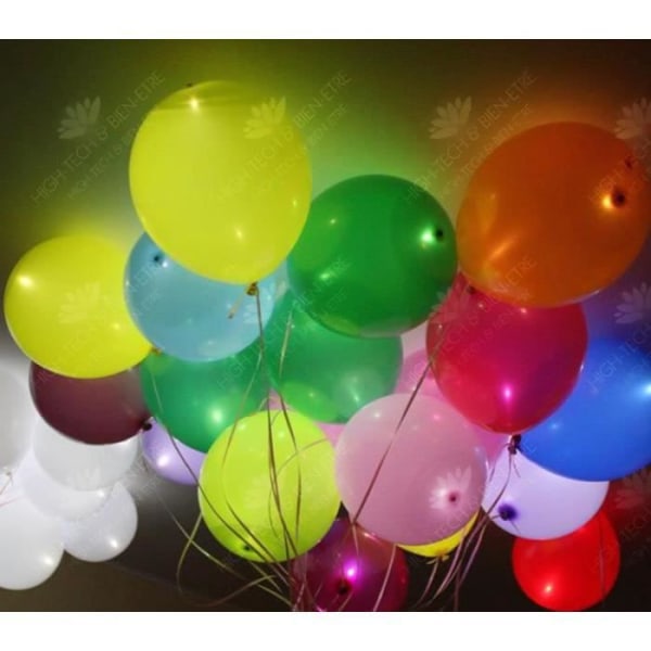 HTBE® självlysande paljettballonger Färgglada LED-ballonger Födelsedagsfest Platsarrangemang Juldressballonger col.