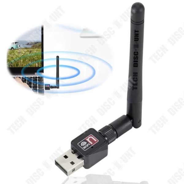 TD® USB wifi 150M trådløst netværkskort med ekstern antenne 2.4G signalmodtager udsender adapter forbedring af det trådløse signal