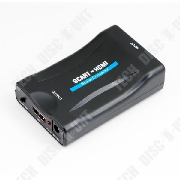 TD® Scart till HDMI-omvandlare Scart till HDMI-adapter 1080P HD för DVD, Box - Computer Video Adapter - Audio Plug vi