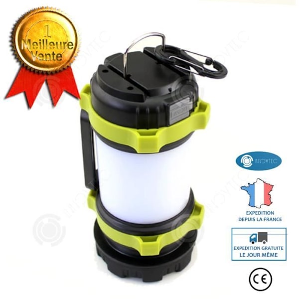 INN® Telttalamppu LED Ladattava USB Retkeilylampu Monitoimilamppu