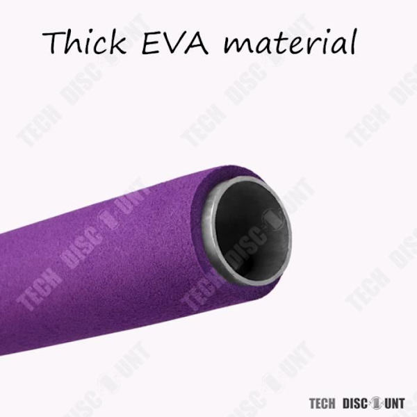 TD® Hyppynaru - Urheilu - Vastuskuminauha - Pilates-kuntoiluväline - Monitoiminen elastinen tanko lihaksille Lila