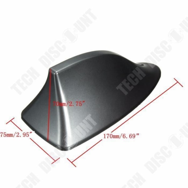 TD® Antenn Universal Shark Fin Style Radiosignalsensor AM/FM ABS Auto Design Class Enkel att installera Silver