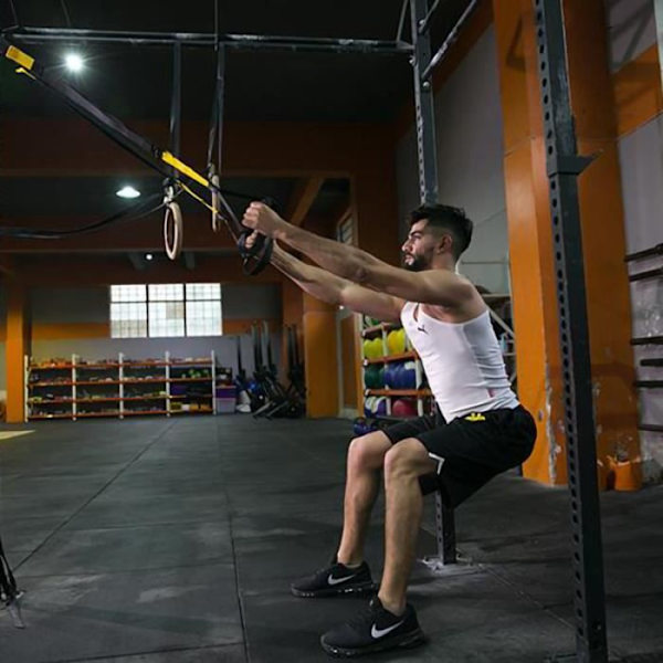 Sportrem Bodybuilding Stretch Elastic Fitness 145-200CM Justerbar inomhusträning utomhus stöder spännare